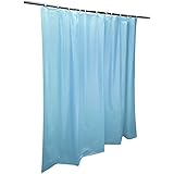 TableLinensforLess Heavy Duty 70 x 72 inch Shower Curtain Liner (Light Blue)