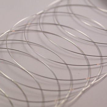Beads4crafts Silver Plated Necklace Memory Wire 110mm FMWN1258