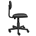 Homycasa Armless Swivel Office Mesh Computer Desk Chair, Black