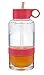 Citrus Zinger Biggie by Zing Anything, Active Infusion Water Bottle, Citrus Fruit Infusion, BPA EA free Tritan, Reusable Water Bottle, Hydration, Infusion Technology, Flip Up Straw Cap, 36 oz., Red
