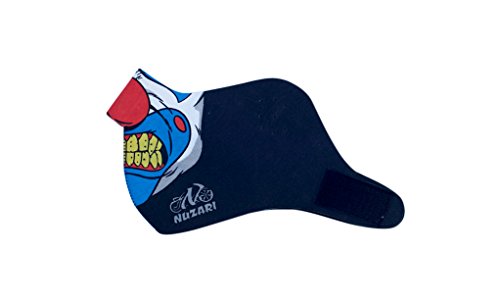 Half Face Neoprene Ski Mask W/ Halloween Designs. Great Protection While Riding Motorcycles, Dirt Bikes, ATV's, Waverunners & Skiing. Breathable Fabric w/ Nose cut out. Adjustable, (Angry Clown)