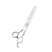 Klngstar Professional Razor Edge Series - 7.0" Japan 442C Silver Personality Design Pet Grooming Cutting Scissors - Dog Big Chunker Shears