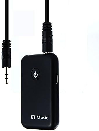 Brosin Bluetooth Transmitter and Receiver Splitter 2-in-1 – High Fidelity Long Range Low Latency Audio Bluetooth Adapter - Wireless 3.5mm Adapter For TV Car PC Laptop MP3 iPhone Speakers Headphones