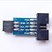 Sunkee 10 Pin to Standard 6 Pin Adapter Board For ATMEL AVRISP USBASP STK500
