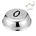 ZHOUWHJJ BBQ Stainless Steel 12" Round Basting Cover/Cheese Melting Dome and Steaming Cover, Best for Flat Top Griddle Grill and Other Grills, Smokers primary
