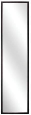 SL Decor Door Mirror 14 x 48- Inch,Over-the-Door Hardware Included.Black Wall Mounted Dressing Mirorr