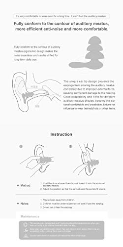 2 Pairs Soft Silicone Ear Plugs Noise Reduction,Earplugs for Sleeping Swimming Snoring Concerts,Waterproof Reusable Ear Plugs with Organizer (Grey)