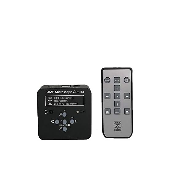 KANJJ-YU Trinokular-Stereo-Mikroskop, 3,5 x 7 x 45 x 90 x Simul-Fokal, 34 MP, HDMI, digital, USB-Mikroskop-Kamera, LED… – Bild 8