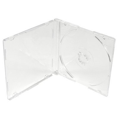 100 x Single 8cm CD DVD Disc Slim Clear Jewel Cases. These Cases Are For Mini Discs With An 8 CM Diameter And Not For Standard Size Discs.