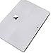 VFENG Premium Ultra-Thin Decal Protective Skin for New Microsoft Surface Go 2018, Precision-Cut Sticker, Vinyl Decorative Laptop Cover Protector, Silver Back Cover