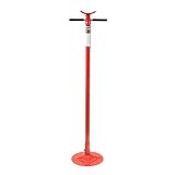 Sunex 6809A, Underhoist Support Stand, &frac34; Ton Capacity, 12 Inch Diameter Base, Contoured Saddle, Bearing Mounted Spin Handle, Self-Locking ACME Threaded Screw, Supports Vehicle Components
