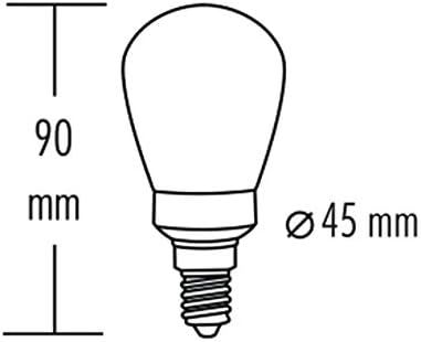 greenandco Decorative LED Vintage Light Bulb, E14 St45 Amber - Image 4