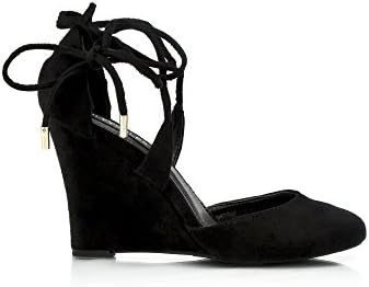GuiltySoles TARYN Wedge Women's High Heel Wedge Lace-Up Heels Pumps Wedge Shoes