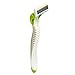 Noxzema Fit 5 Pivoting Blade Razors, 4 Count; Women’s Disposable Razors Flex to Adjust to Curves; Features Ultra-Thin Blade, Aloe and Vitamin E Lubricated Moisture Strip and Contoured Control Handle