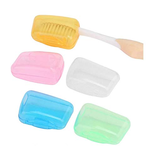 GOOTRADES Travel Toothbrush Head Cover Case Cap Hike Camping Brush Cleaner Protect (pack of 10)