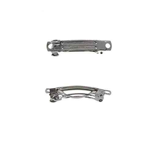 HBC French Hair Barrette Metal Hair Clips- 40mm (1.5 Inch) - 24 Pack