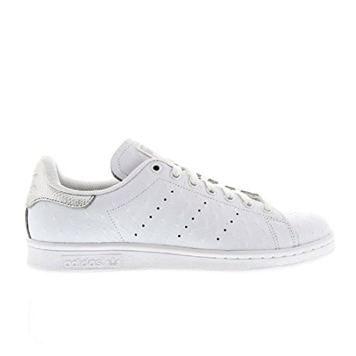 adidas stan smith white & silver metallic