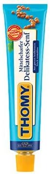 Thomy Delikatess Senf Mittelscharfer (Medium Mustard) in Tube - 4 Pack Bundle