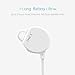 Bluetooth Headphones, iXCC Wireless Sports Earphones Half-in-Ear EarBuds, Apt-x Stereo, Bluetooth V4.1, IPX4 Nano Coating Sweatproof, Noise Cancelling Headset - White