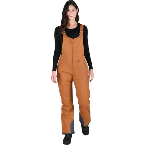 Arctix Women's Essential Insulated Bib Overalls, Cappucino, X-Large Short