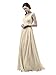Alicepub V-Neck Chiffon Bridesmaid Dress Long Party Prom Evening Dress Sleeveless