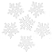 100 Pcs Snowflake Buttons Christmas Wooden 18mm White Buttons for Knitting Sewing DIY Scrapbook Crafts Xmas Decoration