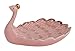 Jojuno Peacock Ring Holder Real 24K Gold Plating on The Crown Wings, Jewelry Trinket Holder Home Decoration, Pink Color