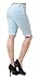 HyBrid & Company Women's Perfectly Shaping Stretchy Denim Bermuda Short