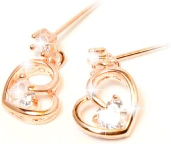 Smart CZ Cubic Zirconia Heart ear ring