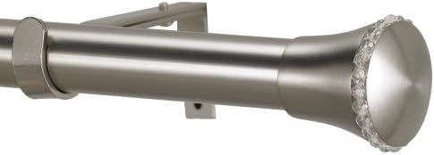 Art Decor Sileste Non-Telescoping Curtain Rod, 10-Feet, Stainless
