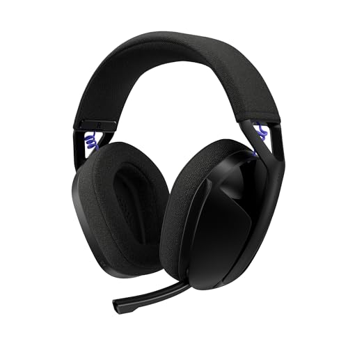 G321 LIGHTSPEED, casque gaming Bluetooth sans fil, confort et ajustement dynamiques, micro à tige 16 kHz, + de 20 h d’autonomie, PC, PS4, PS5, Nintendo Switch, mobile - Noir