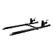Mophorn Clamp on Pallet Forks 1500LBS 30 Inch Pallet Fork with Adjustable Stabilizer Bar Pallet Forks for Loader Skid Steer (30 Inch 1500LBS with Stabilizer Bar)