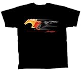 Ford Mustang T-shirt Flaming Pony Muscle