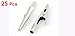 uxcell 25 Pcs Silver Tone Metal Alligator Clip Crocodile Clamps