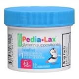 PEDIA-LAX Children's Glycerin Suppositories-12ct (3 Pack)