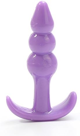 Wylux(TM) Bumpy Bubbles An al Pl-ug, Bubbly Beginner's An al Bliss! Soft TPR Butt Pl-ug for Men's Women's An al S-e-x Toys[Purple]