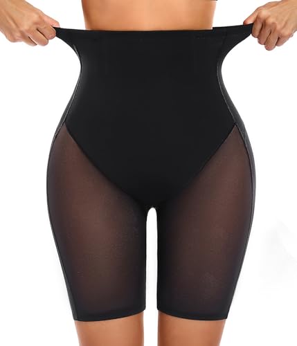 Guaina Contenitiva Donna Lifting Glutei Pancera Contenitiva Pancia Piatta Vita Alta Intimo Modellante Shapewear Snellente Senza Cuciture(Nero, M)