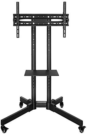 フロアスタンドティーチングカンファレンスモニタースタンド 正規販売店 モバイルlcd Tvカート タッチスクリーンオールインワンマシンハンガー 下部トレイの高さ調整可能
