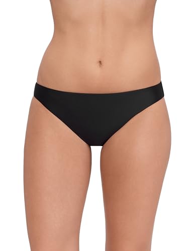 Steve Madden Womens Basic Full Coverage Hipster Swim Bottom, Shine Bright Raven…