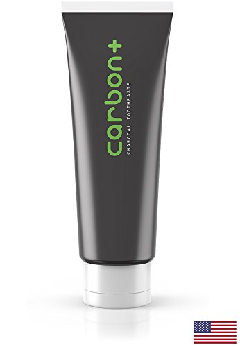 Carbon Activated Charcoal Toothpaste - All Natural Fluoride Free Charcoal Powder Based Teeth Whitening Toothpaste - Peppermint Essential Oil + Tea Tree Oil = Satisfyingly Soothing Flavor