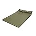 CAMEL Double Self-Inflating Sleeping Pad with Attached Pillow, Comfortable for 2 Person Camping, Hiking, Beach