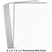 Hamilco White Cardstock Thick Paper - 8 1/2 x 11
