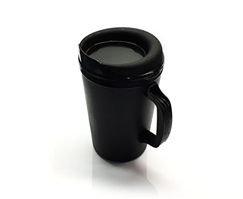 ThermoServ Foam Insulated Coffee Mugs 34 oz (1) Black & (1) Red