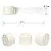 Coceca 8pcs 82ft White Crepe Paper Streamers, for Various Birthday Party Wedding Festival Party Decorations