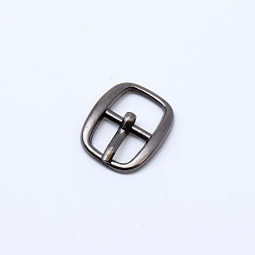 GENCASE 10X Nickel Black Oval Shaped 9mm Inside Roller Pin Triglide Metal Buckles Slide Pin Strap Adjuster For Bags and Luggages