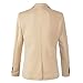Men's Slim Fit Casual One Button Blazer Jacket (1416 Khaki, L)