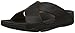 FitFlop Men's Xosa in Leather Slide Sandal, All Black, 10 M US
