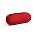 Cushie Pillows Super Tiny 3.5 inches x 8 inches Microbead Bolster Squishy/Flexible/Extremely Comfortable Roll Pillow (Red)