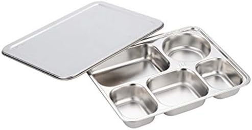 NOTUO Lunchbots 304 Stainless Steel Lunch Container Three Four or Five Section Design Holds a Variety of Foods Metal Bento Box For Kids or Adults Dishwasher Safe,XL