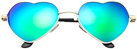 Hot Sale! Mens Womens Metal Frame Ladies Heart Shape Sunglasses Lolita Love